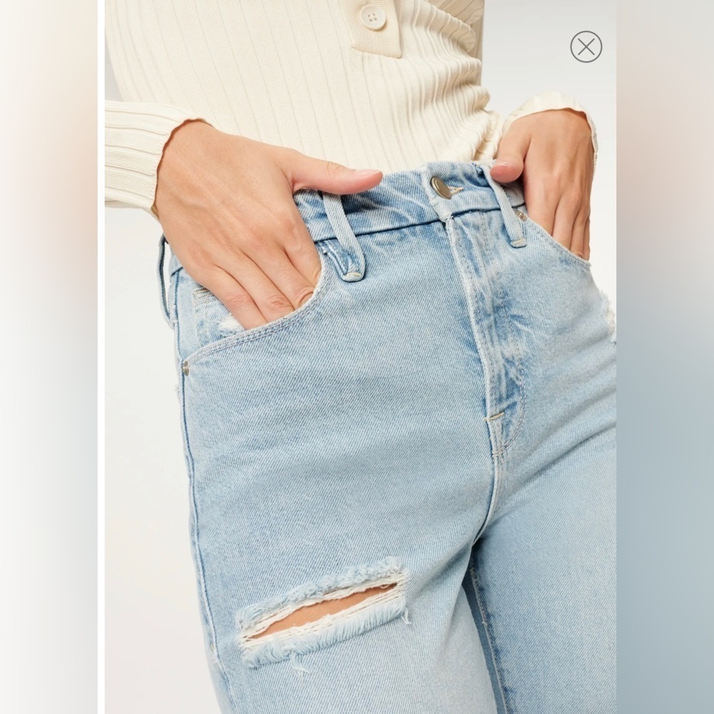 NEW GOOD AMERICAN - Good Boy Vintage Inspired curvy Jean with Tummy Tech - Picture 7 of 15